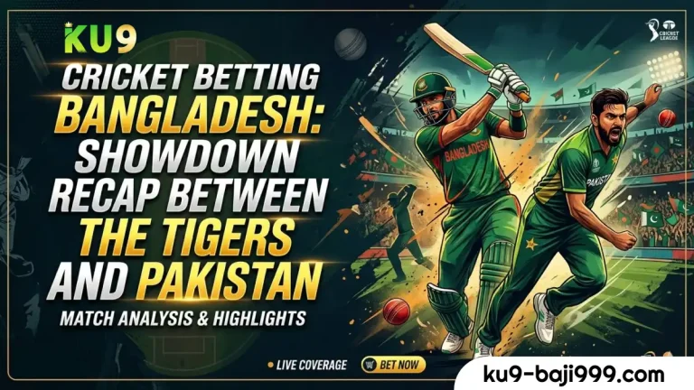 Ku9 Cricket Betting Bangladesh_ Showdown Recap Between the Tigers and Pakistan